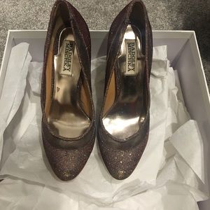 Badgley Mischka Glitter Pumps - 6M